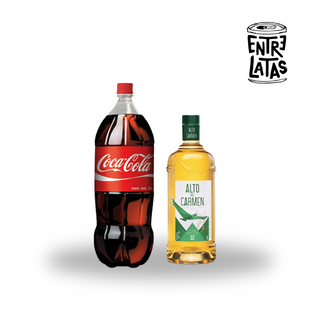 Pack Pisco Alto Del Carmen 35º 1Lt + Bebida 3Lts