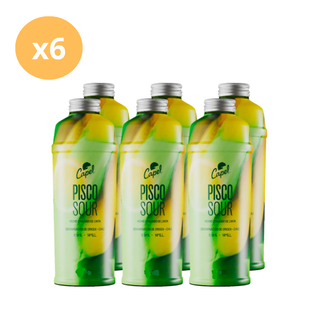 Pack x6 Pisco Sour Limón Capel 700 ml
