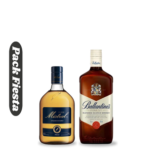 Pack Fiesta 3 Whisky Ballantines Finest 700ml + 3 Pisco Mistral 35° 1 Lt