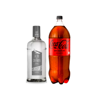 Promo Pisco Alto del Carmen Reservado Transparente 40º 750 ml + Bebida 3 Lts Variedades