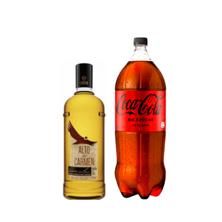 Promo Pisco Alto del Carmen Roble del Sur 1000 ml + Bebida 3 Lts Variedades
