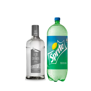 Promo Pisco Alto del Carmen Reservado Transparente 40º 750 ml + Bebida 3 Lts Variedades