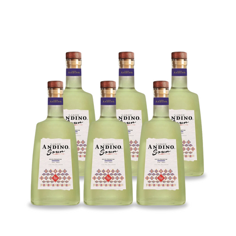 Pack x6 Pisco Sour Sabor Andino 1lt 14°