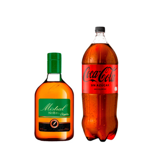 Promo Pisco Mistral Nobel Apple 750 ml + Bebida 3 Lts Variedades