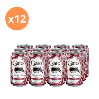 Pack x12 Cóctel Vino Gato Dulce Tinto 9° 350 cc