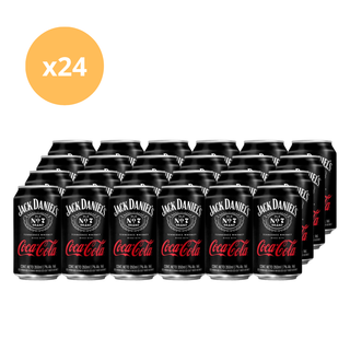Pack x24 Cóctel Whisky Jack Daniels y coca cola lata 350 ml
