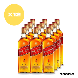 Pack x12 Whisky Johnnie Walker Red Label 750 ml 40°