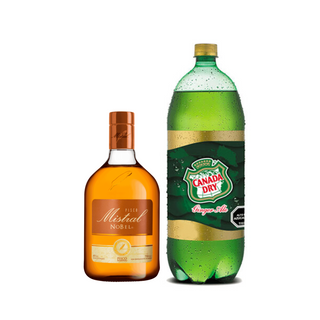Promo Pisco Mistral Nobel 750 ml + Bebida 3 Lts Variedades