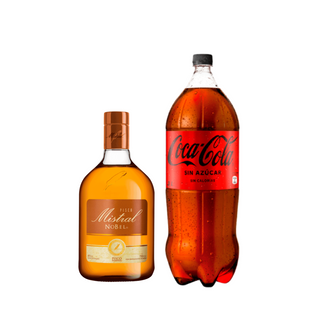 Promo Pisco Mistral Nobel 750 ml + Bebida 3 Lts Variedades