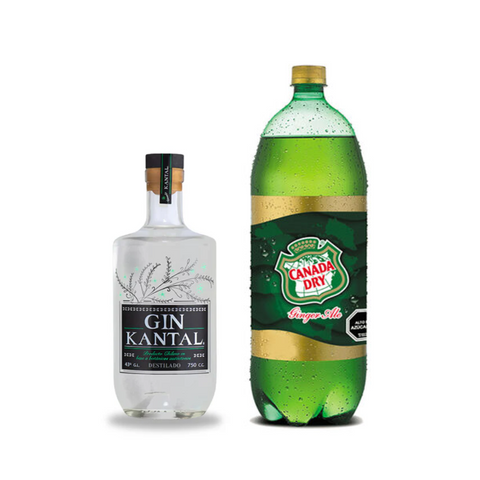 Promo Gin Kantal 750 ml 43° + Bebida 3Lts