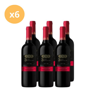 Pack x6 Vino Cabernet Sauvignon 120 Tres Medallas