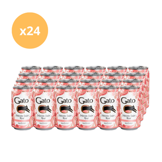 Pack x24 Cóctel Vino Gas Gato Dulce Rosé 9° 350 cc