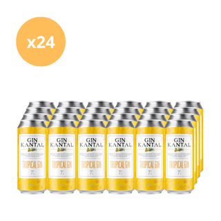 Pack x24 Gin Kantal Tropical 7° Lata 474 cc