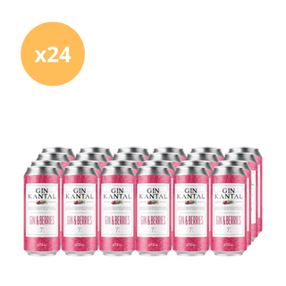 Pack x24 Gin Kantal Berries Lata 473 cc