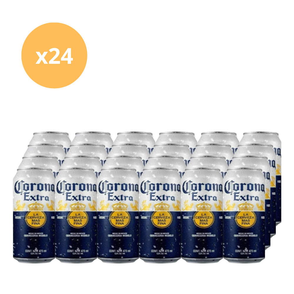 24x Cerveza Corona Extra Lata 473cc