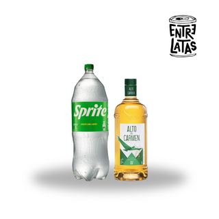 Pack Pisco Alto Del Carmen 35º 1Lt  + Bebida 3Lts