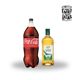 Pack Pisco Alto Del Carmen 35º 1Lt  + Bebida 3Lts